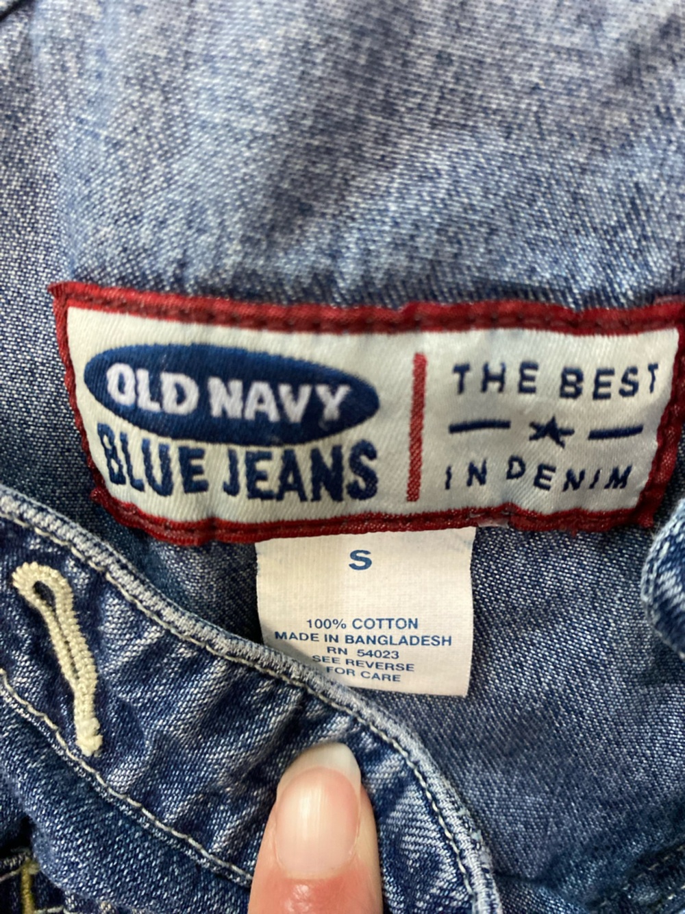 Vintage Old Navy Blue Denim Women’s Short Overalls - Picture 7 of 8